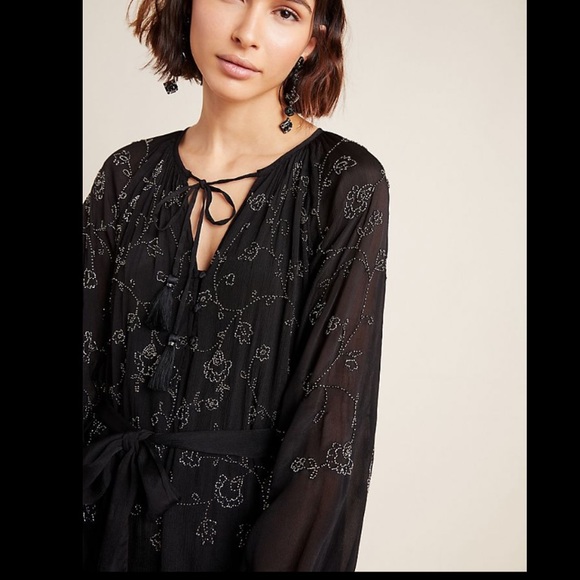 NWT new Beautiful beaded embroidered tunic dress - Picture 3 of 8